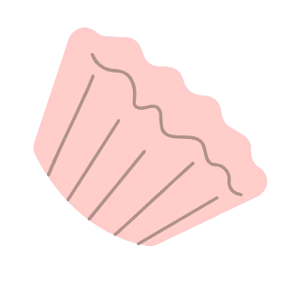 Animated cupcake on the background