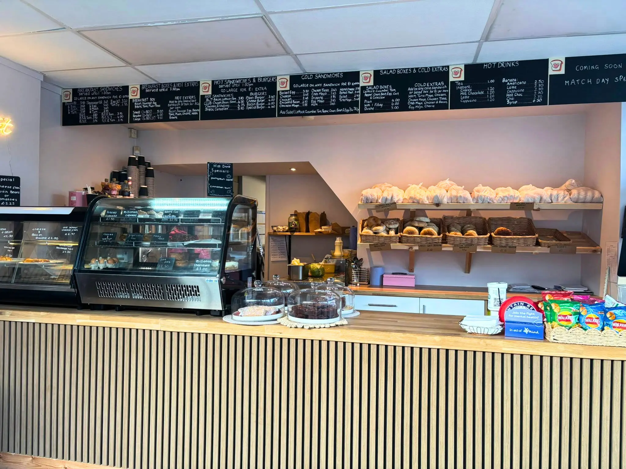 The counter inside Adele's shop